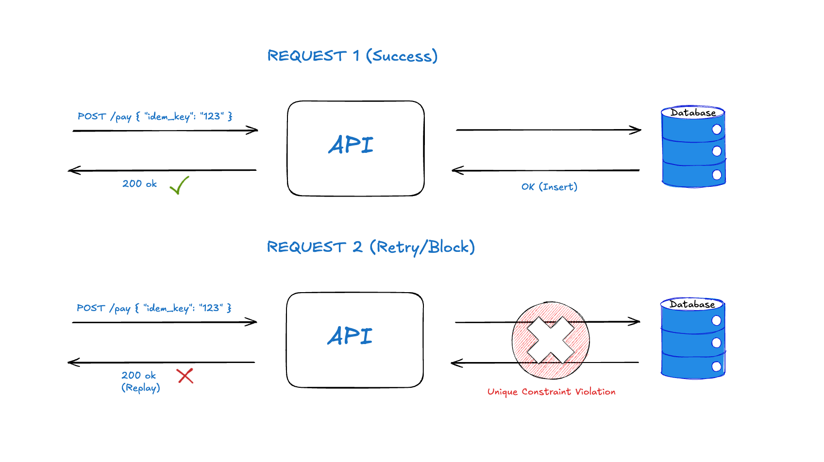 Idempotency Flow Diagram